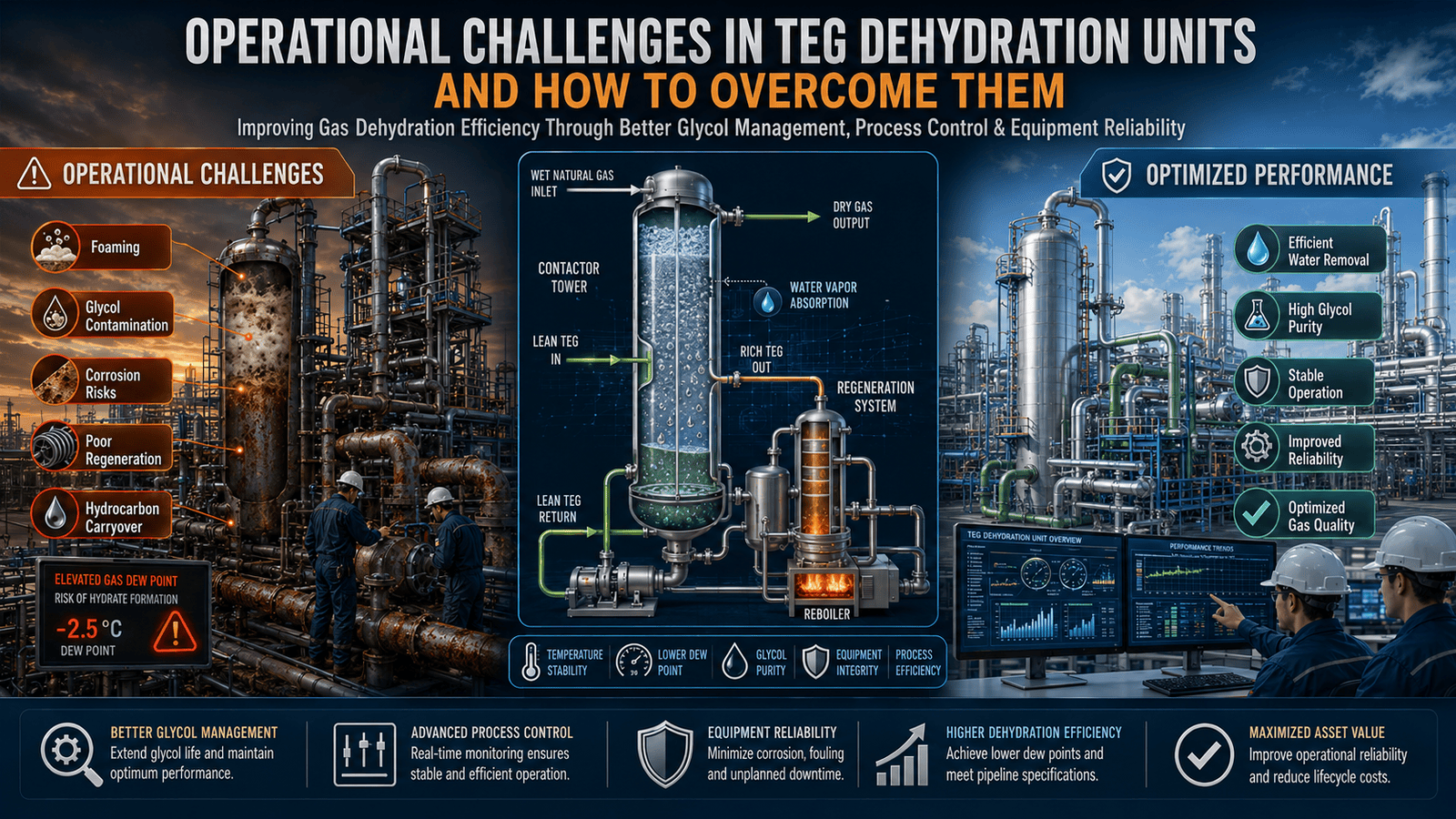 Operational Challenges in TEG Dehydration Units and How to Overcome